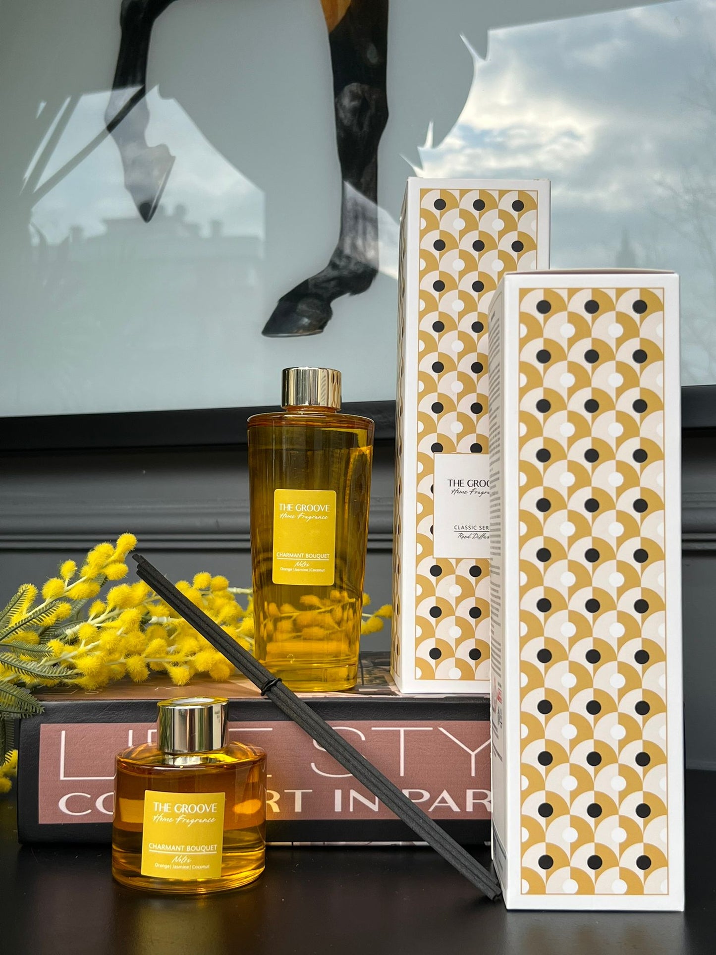 Çubuklu Silindir Difüzör Sarı Renk 100ml