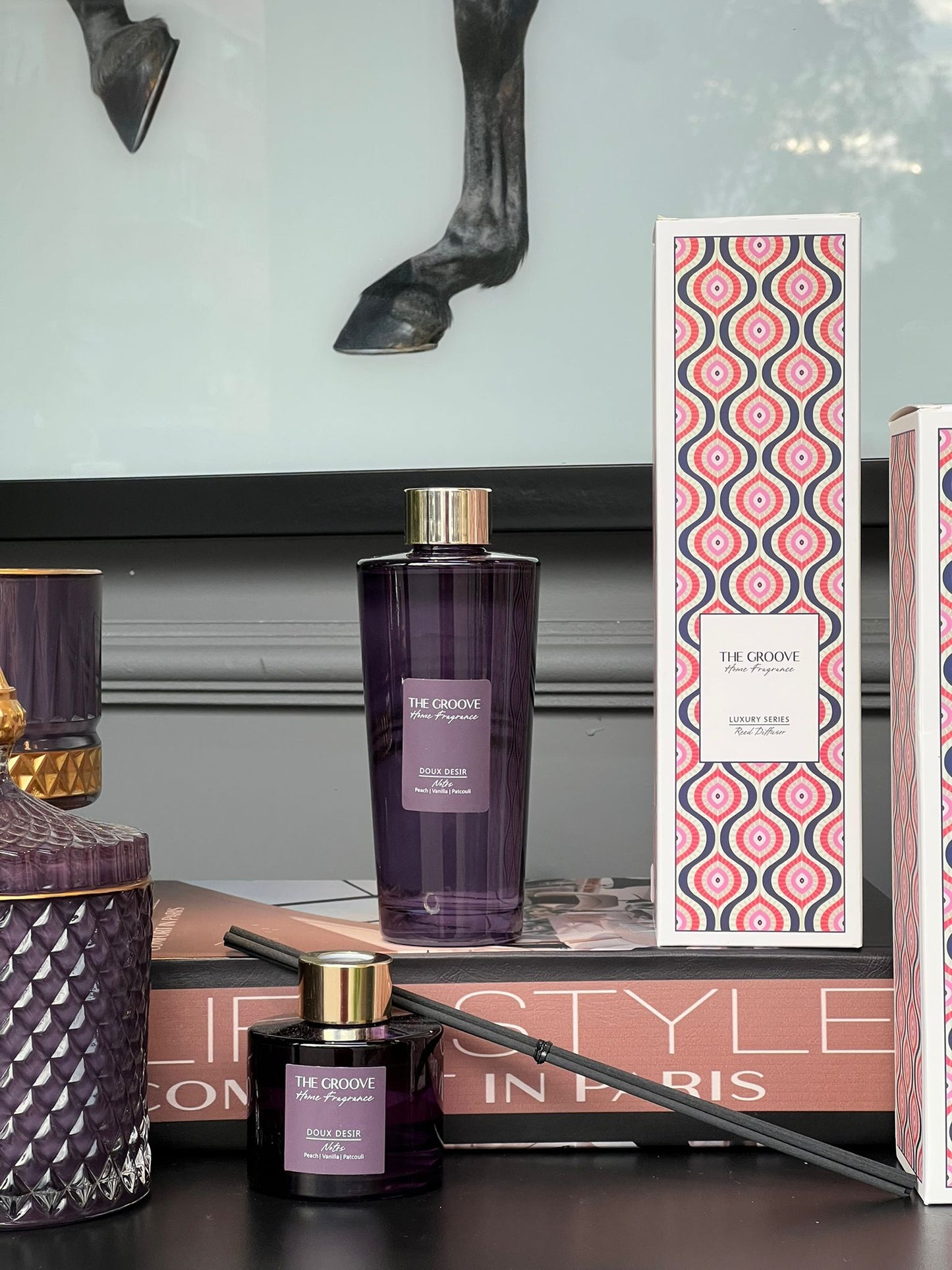 Çubuklu Silindir Difüzör Mor Renk 100ml