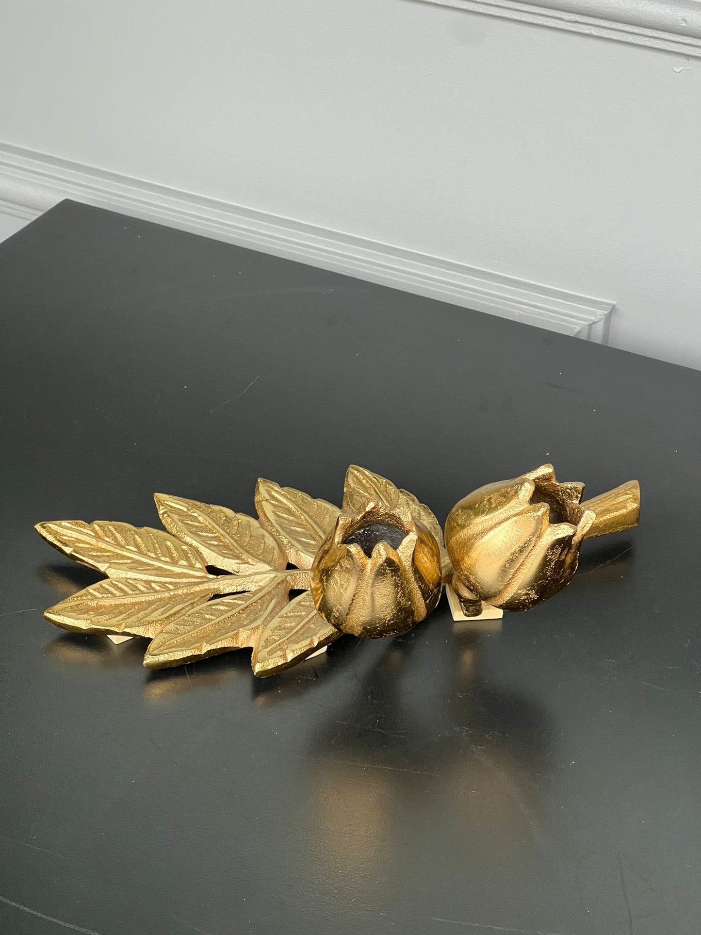 Gold Lale Dekoratif Metal Çiçek