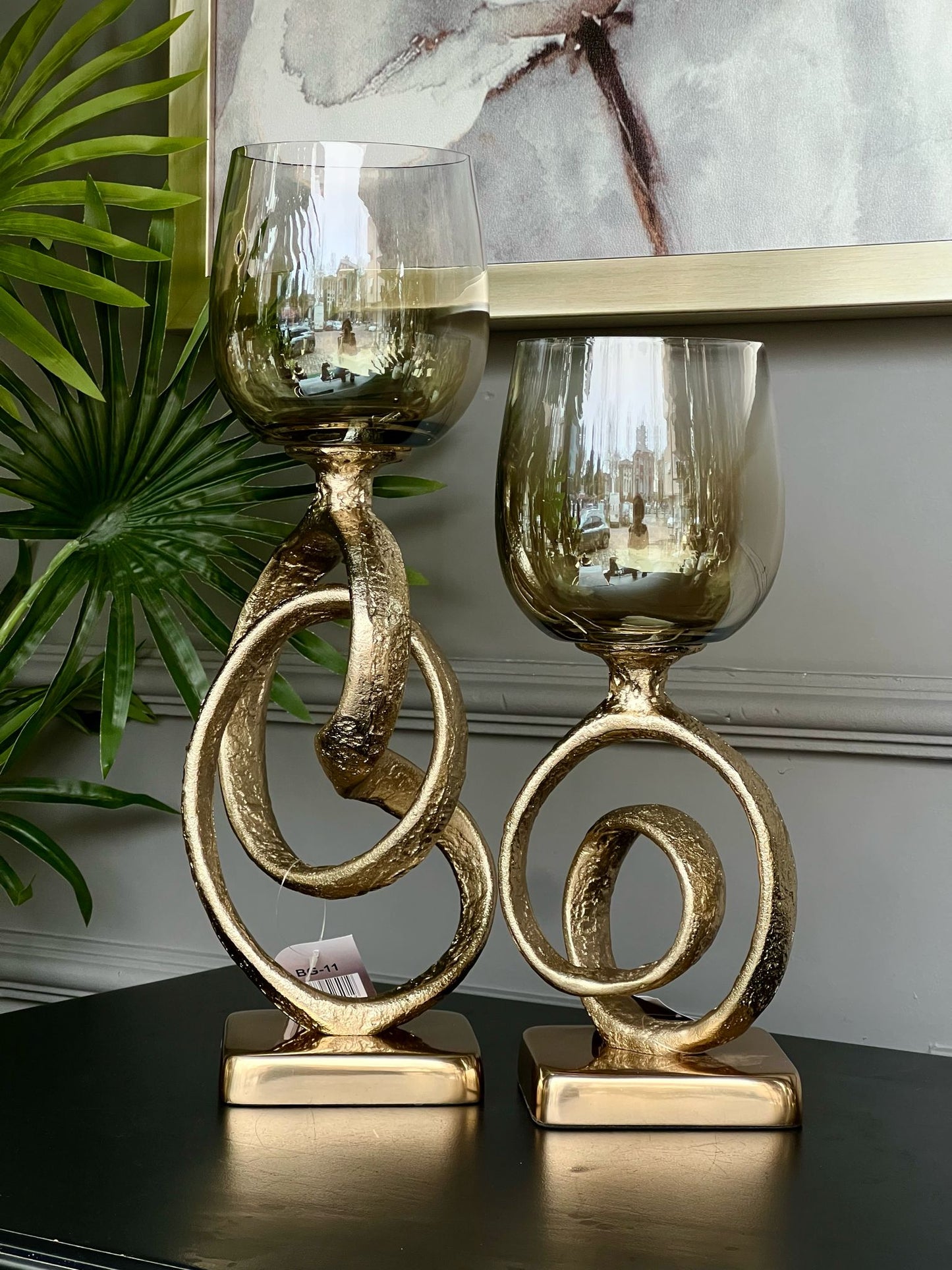 Gold Döküm Şamdan 2li