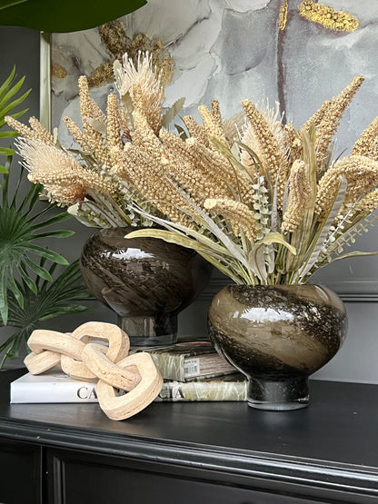 Cam Kahve Vazo 18*20 cm