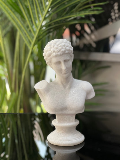 Mermer Antik Erkek Büst Kadın Heykel  25 cm