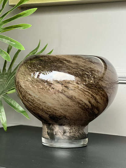 Cam Kahve Vazo 20*22 cm
