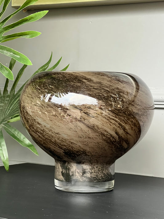 Cam Kahve Vazo 20*22 cm