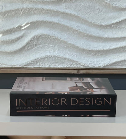 Deri Kaplı İthal Kitap Kutu İnterior Desing 30*20*7 cm