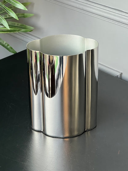 Gümüş Metal Vazo 15*11*20 cm