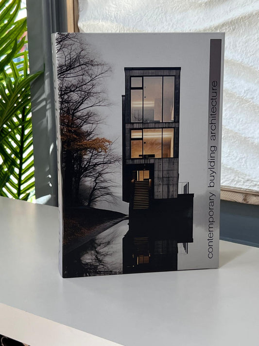 Deri Kaplı İthal Kitap Kutu Contemporary 30*20*7 cm