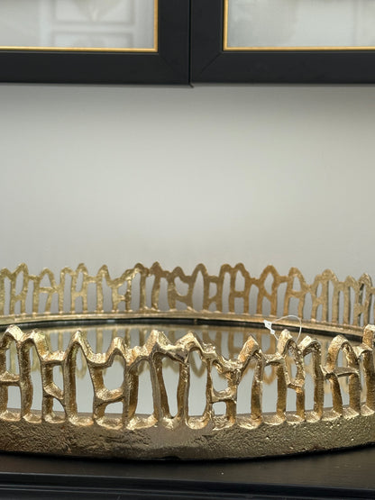 Tepsi Döküm Gold 45 cm