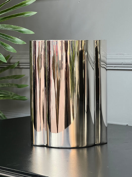 Gümüş Metal Vazo 15*11*20 cm