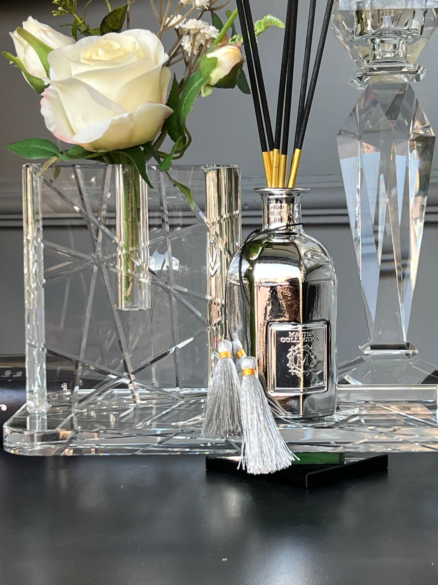 Çubuklu Silindir Difüzör Gümüş Renk 120 ml