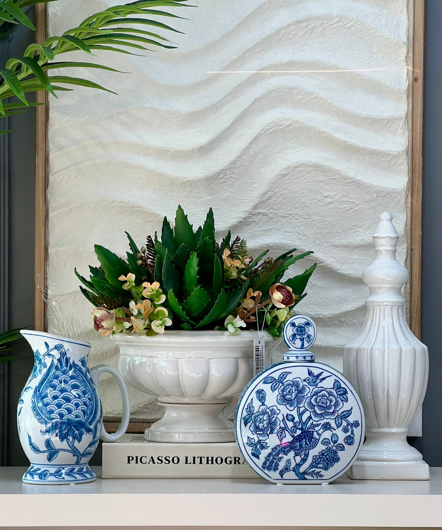 Blue Blanch Sürahi Vazo