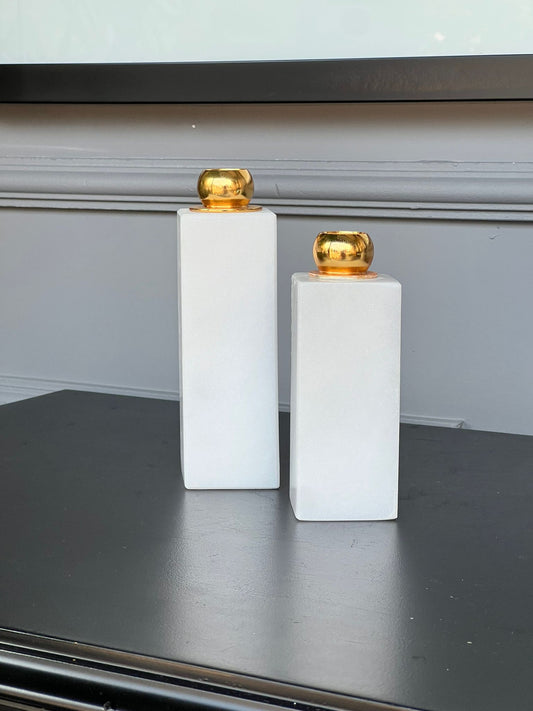 Mermer Gold Başlıklı Şamdan 2li Seri Sonu