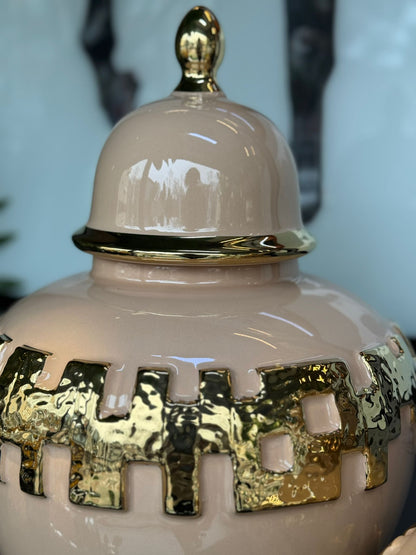 Gold Şeritli Somon Küp 2li