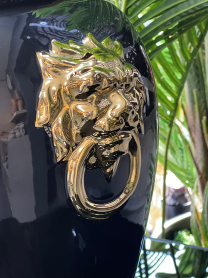 Küp Aslanlı Siyah Gold 60cm