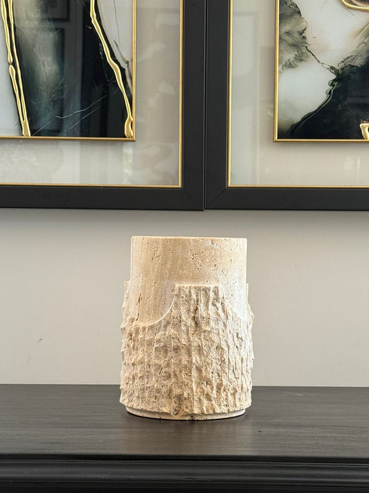 Traverten Patlama Vazo 25*14cm